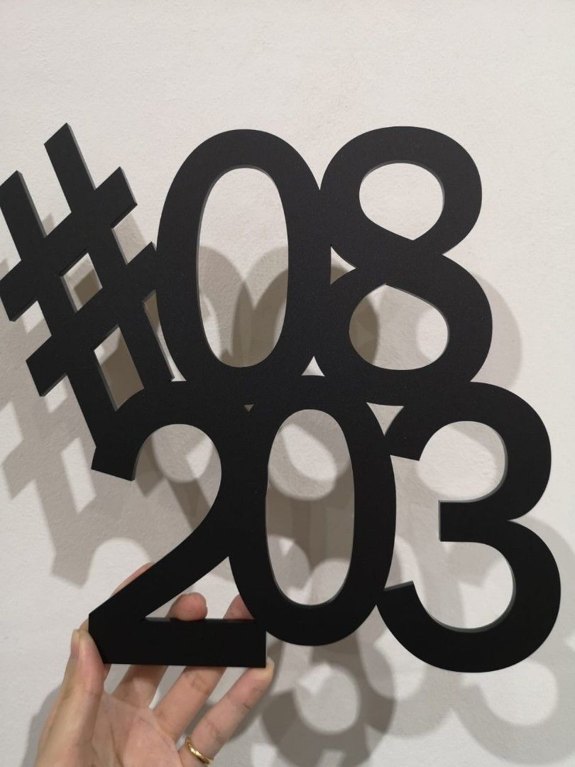 Acrylic Unit Number Signage, Hobbies & Toys, Stationery & Craft, Craft ...