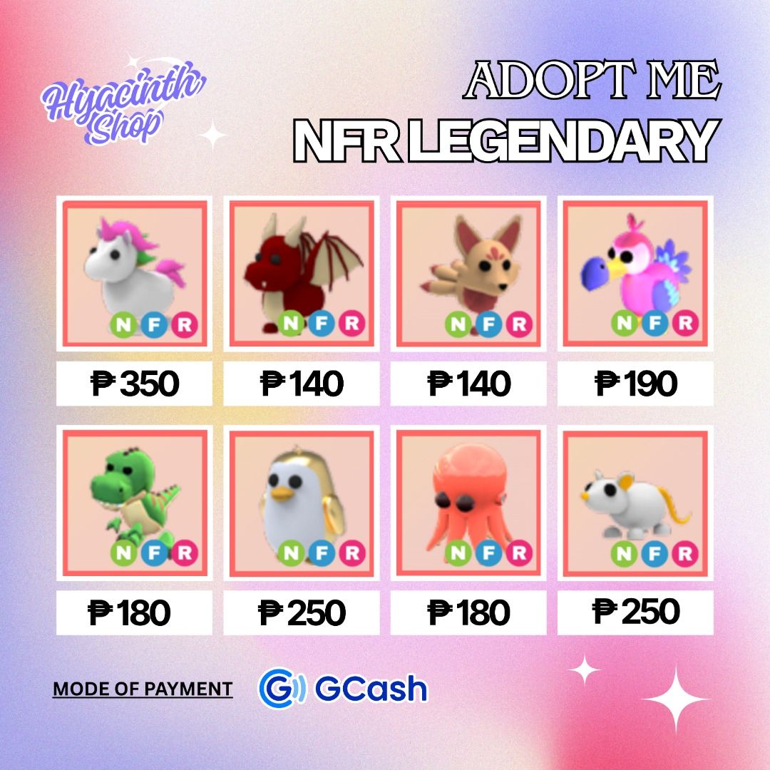 Adopt Me Legendary Neon Fly Ride / NFR Pets (Unicorn/Dodo/Dragon ...
