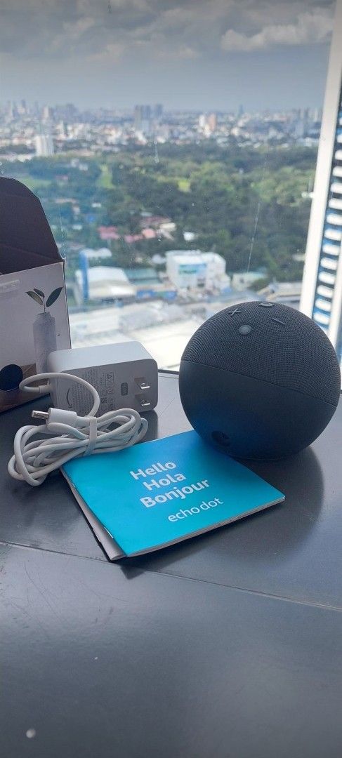 Amazon Echo Dot (Category: Soundbars, Speakers & Amplifiers) located in Pasig City. Submitted by r.d.v (Listing ID 1403496749, Image 1). Description: Get hands-free help with Alexa! This Amazon Echo Dot (5th Generation) is in excellent condition and works perfectly. Comes complete with: Original Echo Dot (Charcoal) unit Power adapter User manual and box ✅ Connects easily via Wi-Fi ✅ Works with Alexa for music, weather, timers, news, and smart hom
