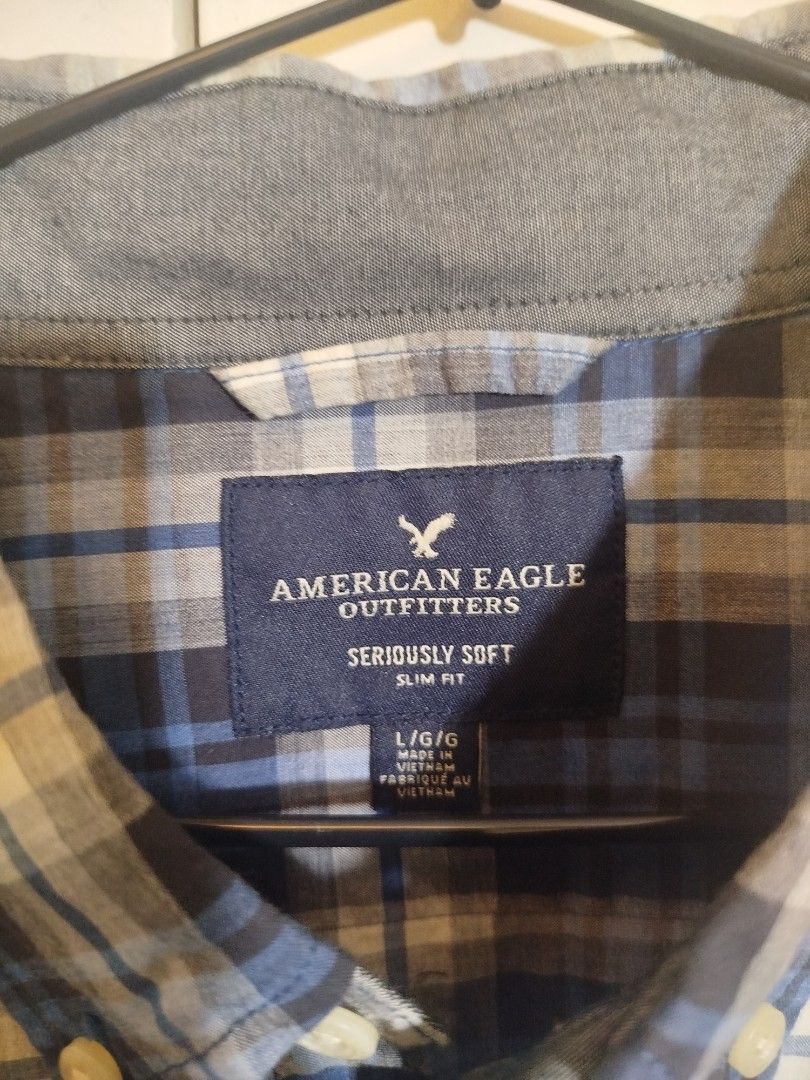American Eagle Outfitters Plaid Shirt (Category: Tshirts & Polo Shirts ) located in Manila. Submitted by jay.pmc (Listing ID 1403475519, Image 2). Description: ALL MUST GO! BRAND NEW! NO ISSUES/DAMAGES! - These shirts/shorts are all brand new - Authentic (I don't buy/wear fake items) SO QUIT ASKING STUPID QUESTIONS! REFER TO PHOTOS TO KNOW THE BRAND AND THE MARKET VALUE REASONABLE PRICES WILL BE GIVEN TO BUYERS WITH COMMON SENSE AND ARE REALLY BU