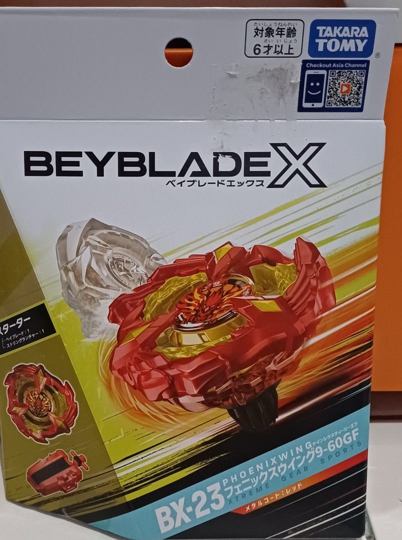 Beyblade x Bx-23 Phoenix wing (Category: Action & Battle Toys) located in Manila. Submitted by cjsay1995 (Listing ID 1403539151, Image 3). Description: *Brand-new with box *9-60GF *Not yet used *Loc. : Valenzuela city .