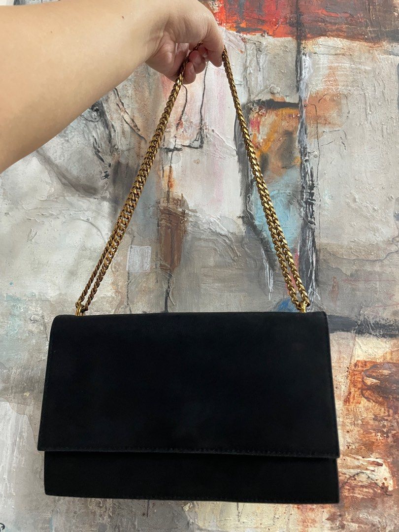 Charles & Keith Black Shoulder Bag (Category: Shoulder Bags) located in Las Pinas. Submitted by thingsupforgrab (Listing ID 1403531199, Image 2). Description: Suede fabric.