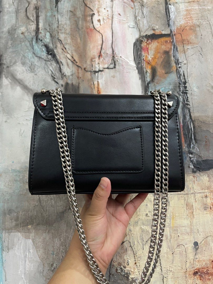 Charles & Keith Studded Glitter Shoulder Bag (Category: Shoulder Bags) located in Las Pinas. Submitted by thingsupforgrab (Listing ID 1403530002, Image 2). Description: It has scratches in hardware (kindly check last photo) but still in excellent condition..