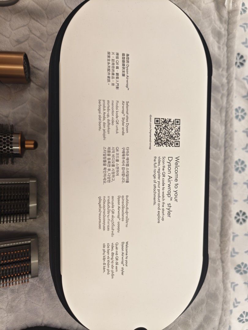 Dyson Airwrap Complete Long (Category: Hair) located in Caloocan City. Submitted by khobbiesandnovelties (Listing ID 1403614637, Image 2). Description: Dyson Airwrap Complete Long Barrel Bought on Dyson MOA June 2022 Complete set. No issues. RFS: Decluttering.