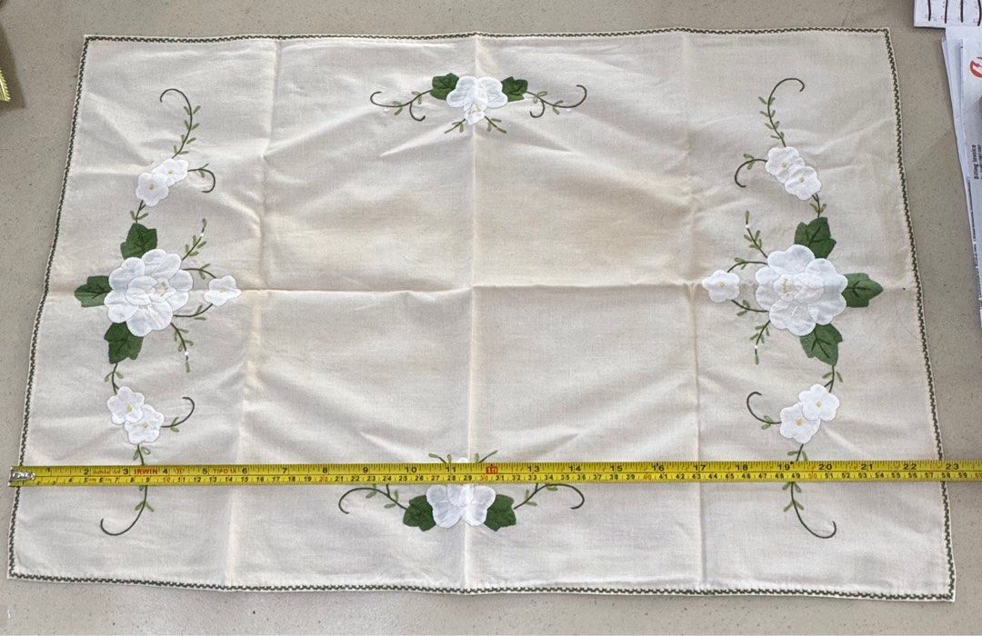 Embroidered Floral Design Doily (Category: Table Linen & Textiles) located in Quezon City. Submitted by meggoquingco (Listing ID 1403453252, Image 2). Description: .
