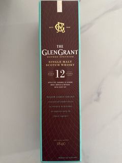 Glen Grant 12 Year Old, Bourbon & Sherry Cask, 43% whisky bottle