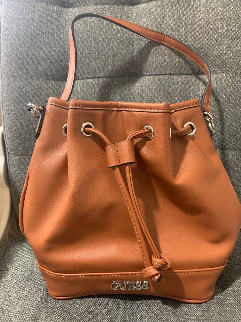 Guess Bagpack (Category: Backpacks) located in Quezon City. Submitted by dKPopStore (Listing ID 1403601702, Image 1). Description: For Sale Guess Abbott Drawstring Closure Bagpack Color: Brown Bought fr japan 💯 authentic Loc.QC.