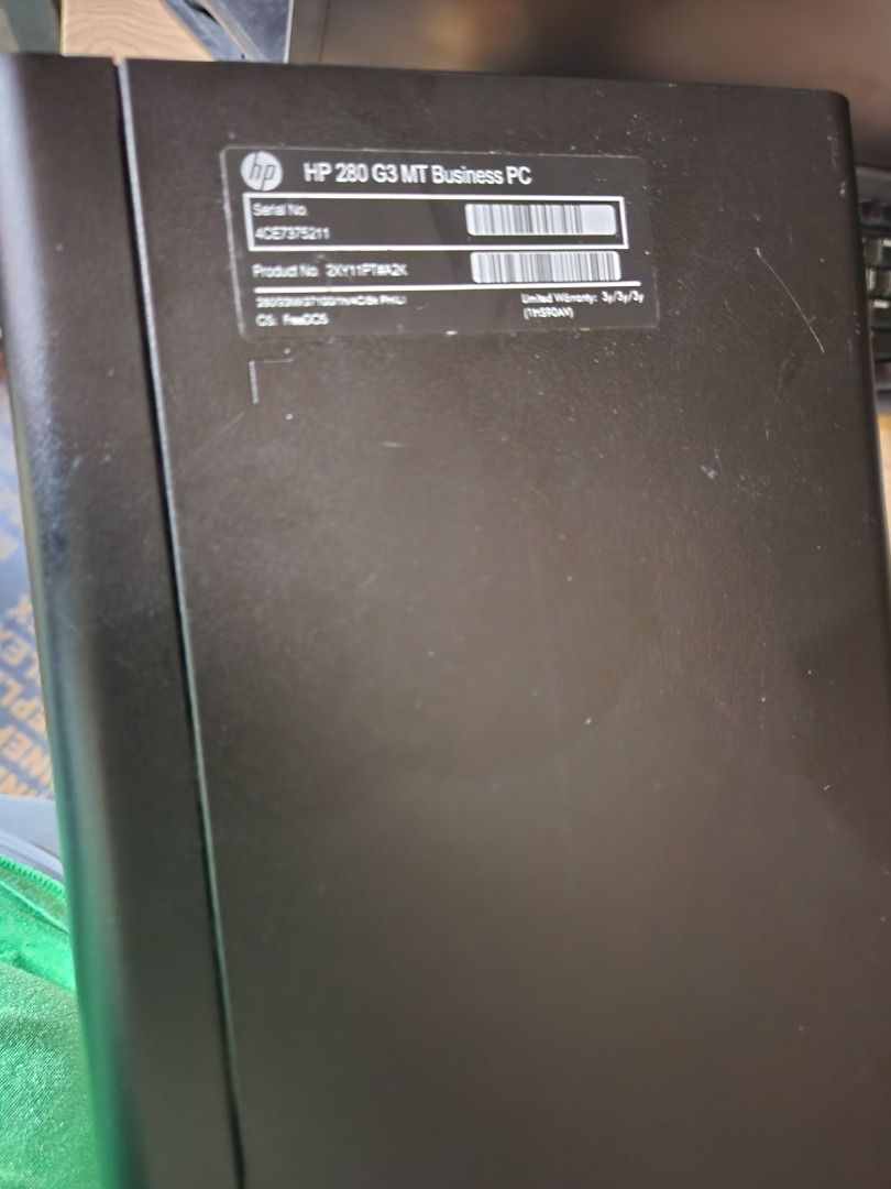 HP 280 G3 MT Business PC Desktop Set (Category: Desktops) located in Caloocan City. Submitted by toriojunel30324 (Listing ID 1403429916, Image 3). Description: Intel core i3 4gb ram suggest to upgrade add ram 1tera storage HDD Windows 10 - Complete desktop computer set - Includes HP 280 G3 MT Business PC - Monitor included - Keyboard and mouse included ZEUS BRAND LOCAL - Ready to use - NO ISSUE FORMAT ALREADY Rfs : nagbabawas lng ng gamit .