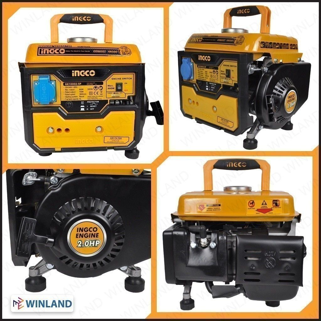 Ingco GE10002-5P Gasoline Generator (Category: Construction Tools & Equipment) located in Quezon City. Submitted by romex_digital (Listing ID 1403528608, Image 3). Description: for order and details click here 👇 https://spoo.me/hUUp7X https://spoo.me/hUUp7X Check out Ingco by Winland Portable 2HP Gasoline Generator 900 Watts 1KVA 2 Stroke GE10002-5P ING-PT for ₱7,192..