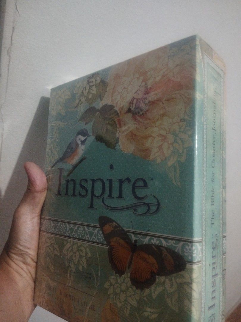 Inspire Bible for Creative Journaling (Category: Religion Books) located in Manila. Submitted by jasmineski (Listing ID 1403546965, Image 1). Description: Inspire Bible Teal PM for inquiries.