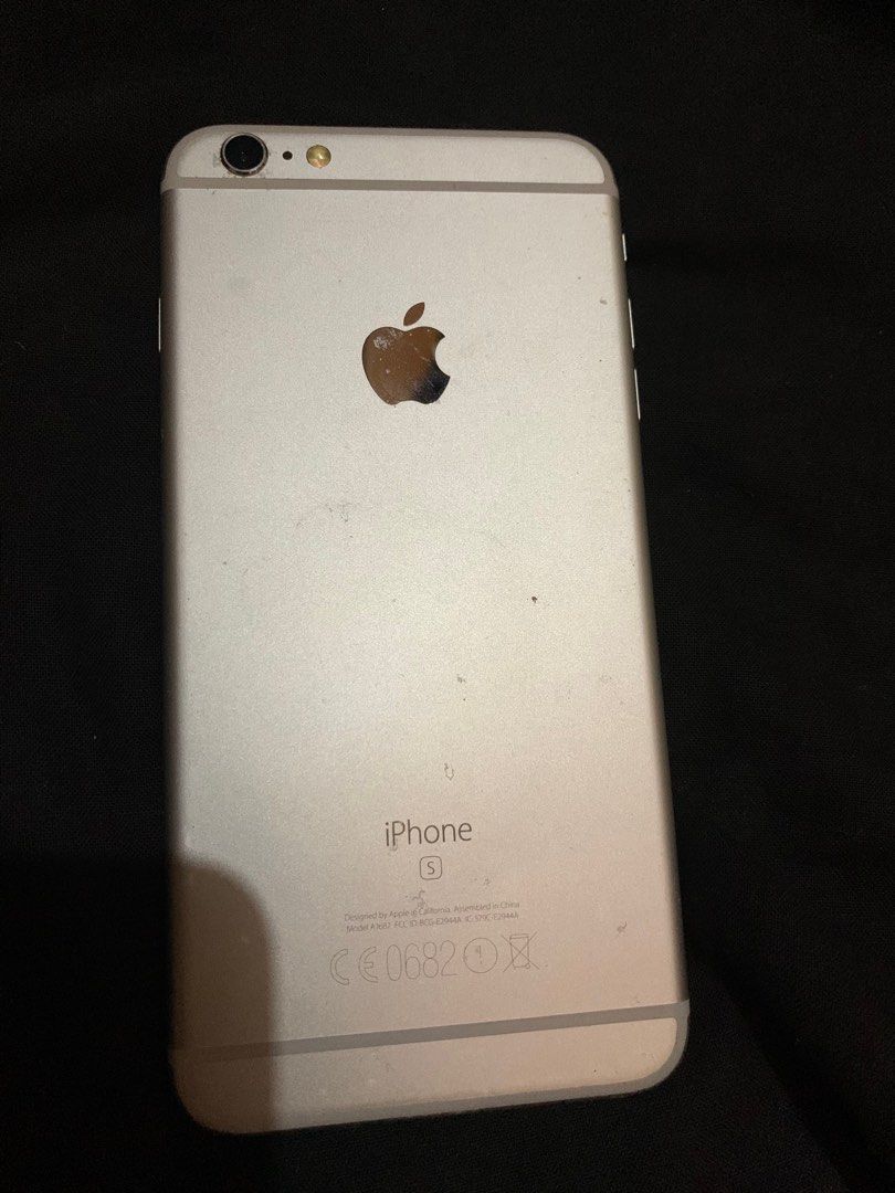 Iphone 6S 64GB (Category: iPhone 6 Series) located in Taguig. Submitted by madisam (Listing ID 1403559775, Image 1). Description: Issue: Home botton kayo ng mgpagawa Battery health :77% .