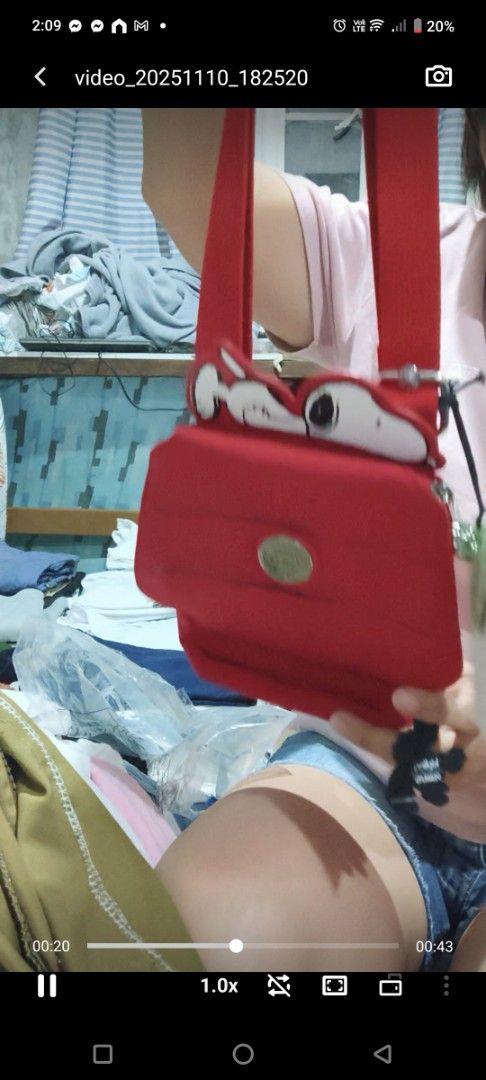 Kipling x Peanuts Red House Bag (Category: Shoulder Bags) located in Paranaque City. Submitted by jam8423 (Listing ID 1403479790, Image 2). Description: - Authentic Kipling shoulder bag - Color: Red - Design: Snoopy - Features Kipling logo - Shoulder strap included - Closure: Flap - Style Name: "RED HOUSE BAG RED" Product details Material composition 100% Nylon Care instructions Hand Wash Only Outer material Nylon Inner material Nylon About this 