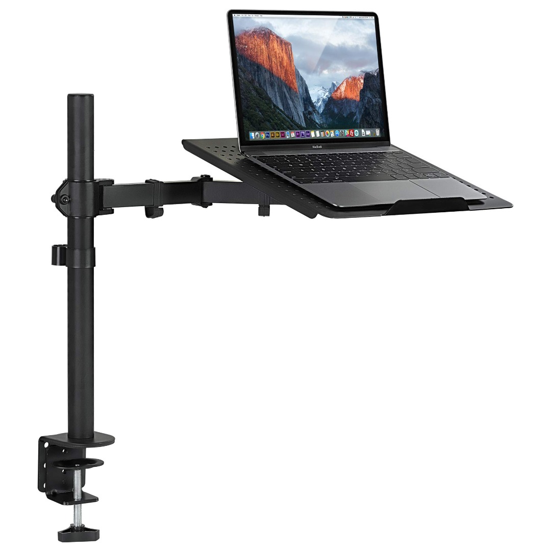 Laptop Desk Stand, Sturdy Adjustable Extension Arm for Laptops up to 17 ...