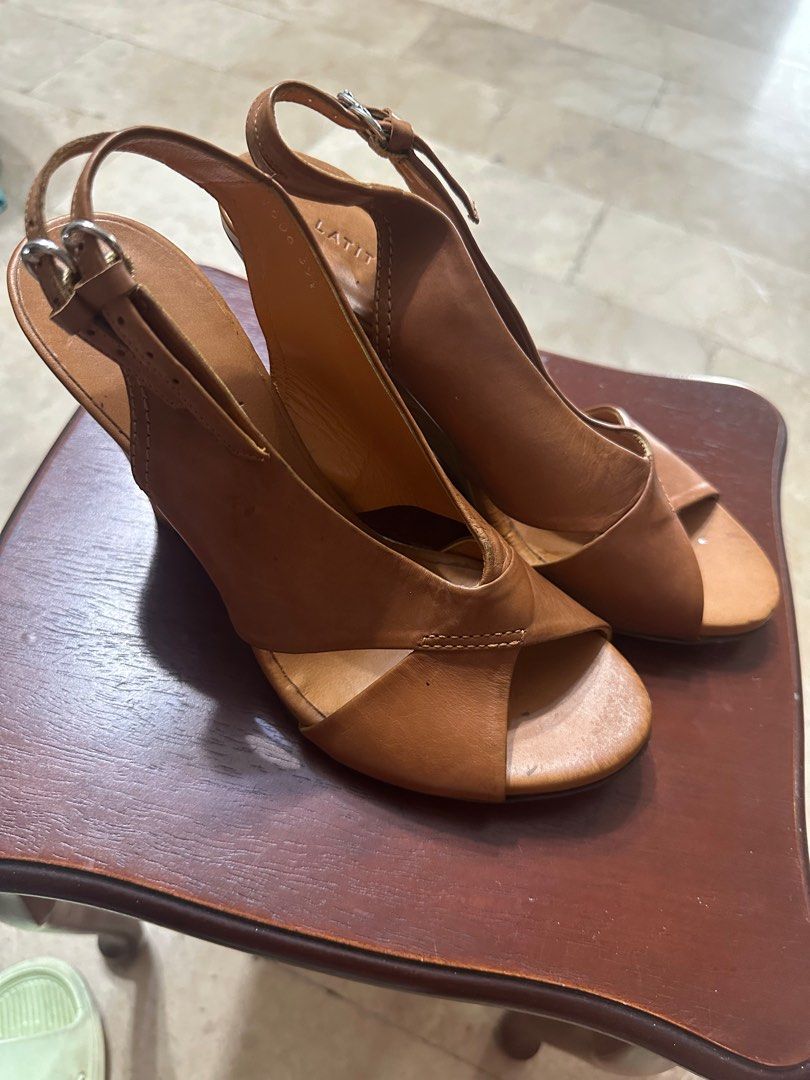 Latitude Femme Wedge Sandals/Heels (Category: Sandals) located in Quezon City. Submitted by chuchikelly (Listing ID 1403495445, Image 2). Description: 4 inches high.