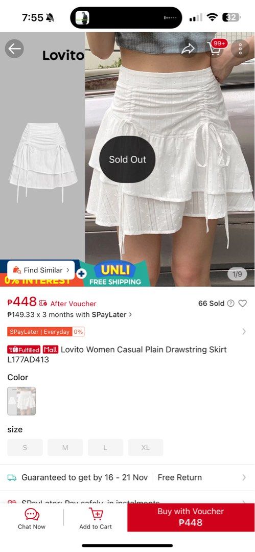 Lovito Women Casual Plain Drawstring Skirt (Category: Skirts) located in Manila. Submitted by coclosets (Listing ID 1403545622, Image 3). Description: - brand new, too big on me! - currently sold out.