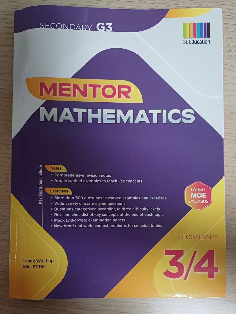 Mentor Mathematics G3 Secondary 3/4 Assessment Book, Hobbies & Toys ...