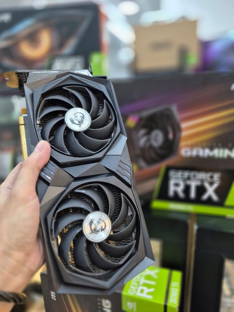 MSI GeForce RTX 3060 Ti Gaming Z (Category: Computer Parts) located in Manila. Submitted by josephmaca15740 (Listing ID 1403453374, Image 2). Description: We're selling quality used graphics cards with store warranty price is negotiable, especially if both with the full system unit (less 3000) this can be traded in with your old graphics cards testing can be done in our store in Gilmore avenue, New Manila Quezon City fb page: PCGILMORE.