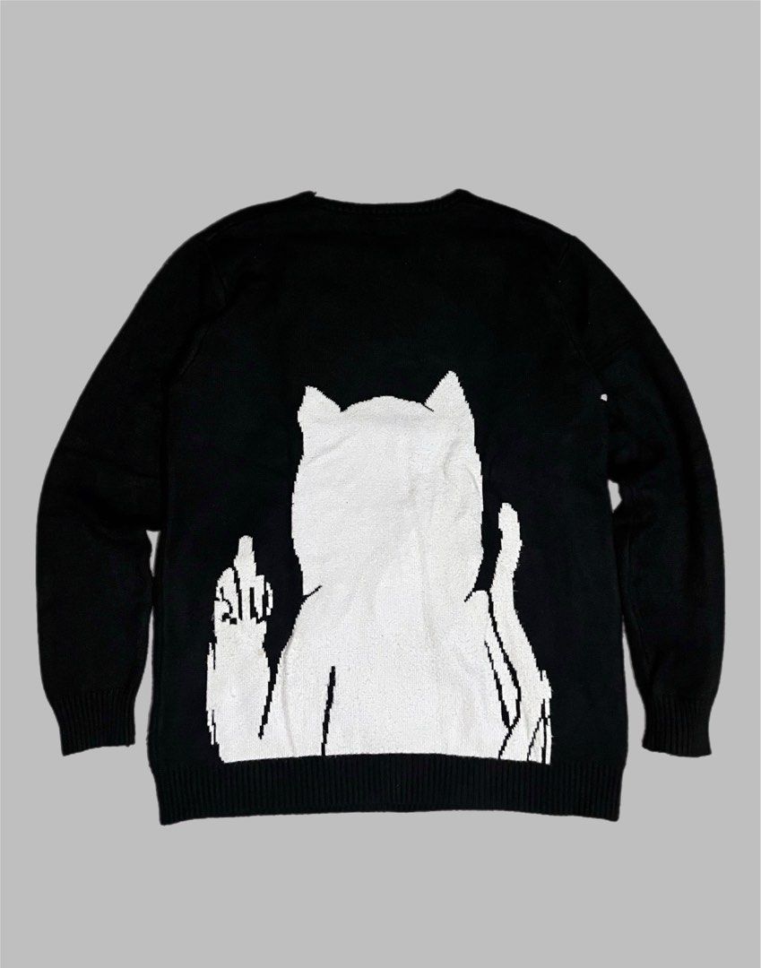rip n dip lord nermal flippy knit stirct sweater (Category: Coats, Jackets and Outerwear) located in San Fernando. Submitted by dippedrops (Listing ID 1403601650, Image 2). Description: rip n dip very good condition need wash issue kita sa last pic dimes : 23x30.