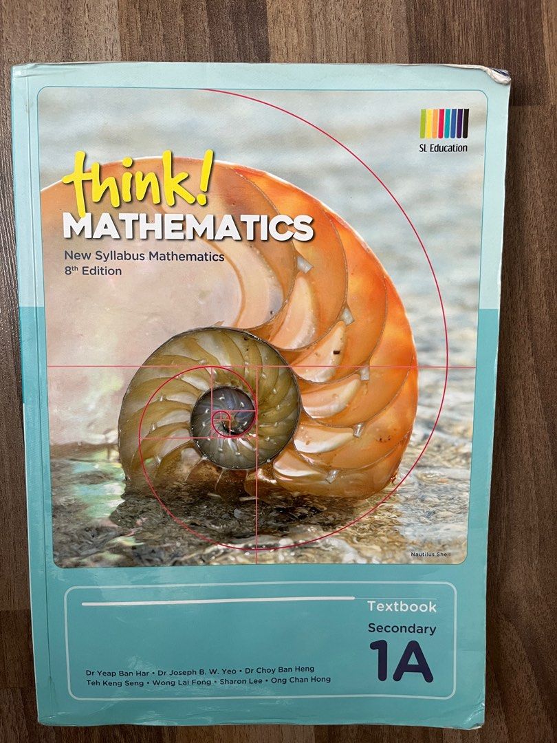 Think! Mathematics Secondary 1A/1B/2A/2B Textbook, Hobbies & Toys ...