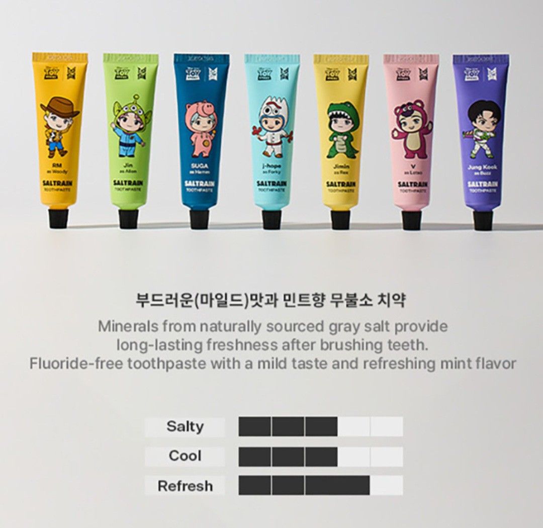 TinyTan x Toy Story Travel Set (Category: Oral Care) located in Quezon City. Submitted by niceandfancy (Listing ID 1403600053, Image 3). Description: Product material Body : PETG Brush : PBT Pouch : PVC **Size(mm) Toothbrush : 20 x 170 Toothpaste : 46 x 145 ; 70g Pouch : 220 x 75 **Contents Toothbrush : 1EA Toothpaste : 1EA Pouch : 1EA.