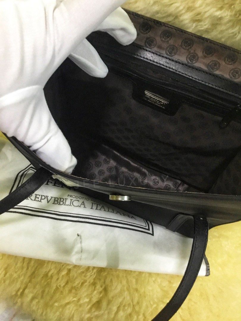 Vintage Fendissime bag (Category: Luxury Bags & Wallets) located in Bulacan. Submitted by jee_luxury (Listing ID 1403544700, Image 3). Description: Vintage original black rigid Fendissime bag w/dust bag free shipping .
