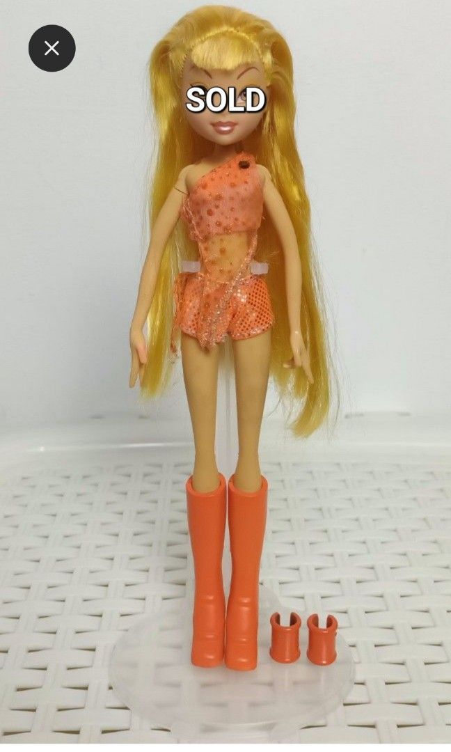 Winx Club Flutter Magic Bloom Flora Stella (Category: Infant Playtime) located in Mandaluyong City. Submitted by pastelaine (Listing ID 1194918469, Image 3). Description: 1350 each Characters are: Bloom - SOLD Flora Stella - SOLD Good condition: Hair is (detangled) tangled free + paint retouched.