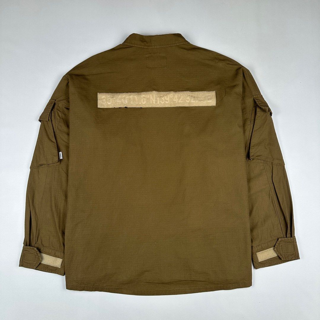WTAPS A/W 19 Modular LS 01 Jacket (Category: Coats, Jackets and Outerwear) located in Bacoor. Submitted by rekindle. (Listing ID 1403604583, Image 2). Description: - WTAPS A/W 19 Modular LS 01 Jacket - Size: X03 (fits like a Large) - Color: Olive Green - Design: Military-inspired with multiple pockets Dimensions: Width: 26" Length: 28".