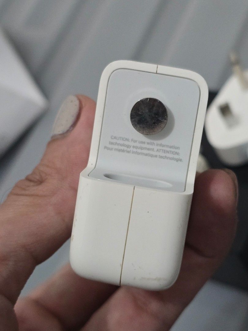 Apple 30W USB-C Power Adapter (Category: Chargers & Cables) located in Pasig City. Submitted by kimjayson (Listing ID 1403789026, Image 2). Description: Apple 30W USB-C Power Adapter. Includes the adapter and two plug attachments (UK & US. US plug is a bit rusty since I only use the UK one) model A2682. RFS - upgraded .