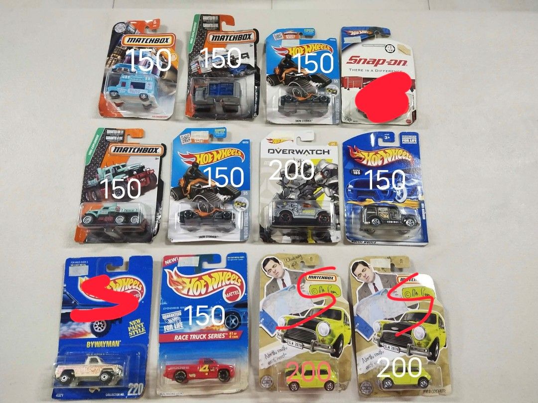 Brand New *Hot Wheels *Matchbox *Overwatch (Category: Vehicle & Diecast Models) located in Imus. Submitted by budget-friendly (Listing ID 1402087526, Image 1). Description: - car collection featuring Matchbox, Hot Wheels, and Overwatch models. - Prices: 150 - 200 - Check the images for available cars and prices MOP: Gcash/BPI MOD: Lalamove or J&T from Imus Cavite.
