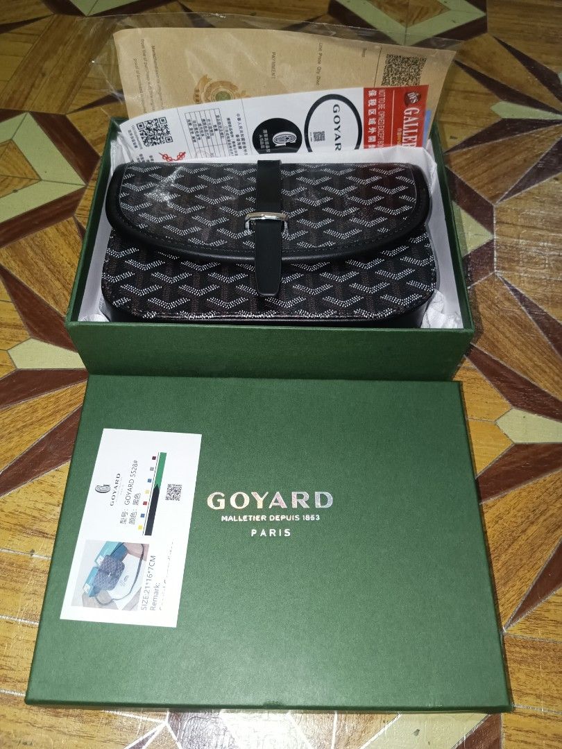BRANDNEW (Category: Luxury Bags & Wallets) located in Manila. Submitted by got_em_ware (Listing ID 1403800833, Image 2). Description: SELLING 📌LAST PIECE ✨Goyard belvedere sling bag in black colorway complete inclusions, dust bag, papers 💸800 only *Product color may vary due to photographic lighting sources, post-processing editing or your monitor settings ‼️Shipping Fee is shouldered by buyer's expenses 📍Tondo Manila Loc 📌Can do meet ups aro