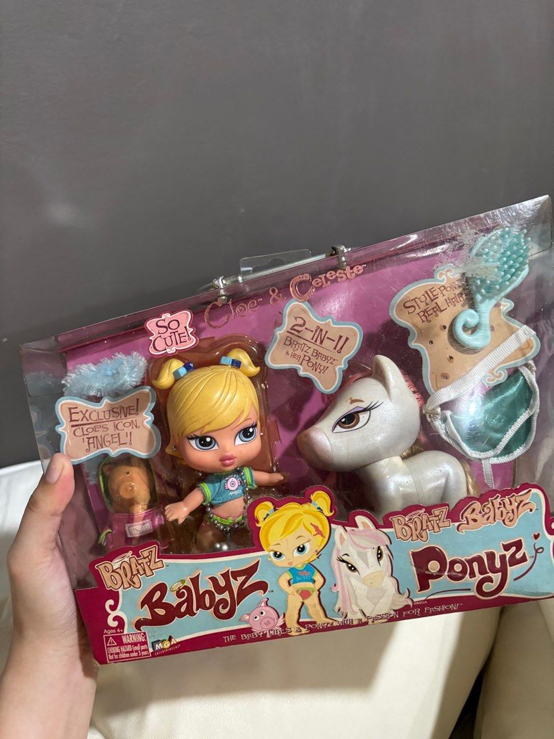 Bratz Babyz Ponyz Chloe & Celeste (Category: Kids Toys) located in Valenzuela. Submitted by danabananani (Listing ID 1403624057, Image 1). Description: - Sealed/Unopened - No missing parts - From Australia.
