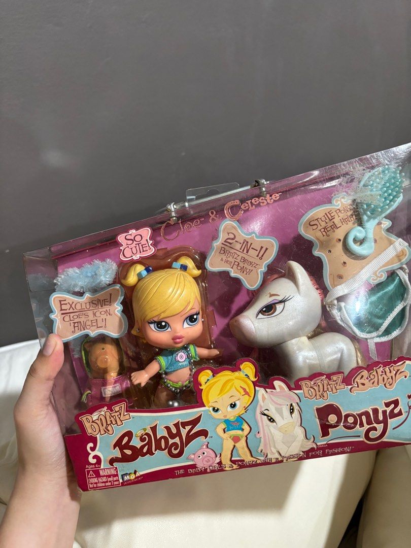 Bratz Babyz Ponyz Chloe & Celeste (Category: Kids Toys) located in Valenzuela. Submitted by danabananani (Listing ID 1403624057, Image 2). Description: - Sealed/Unopened - No missing parts - From Australia.