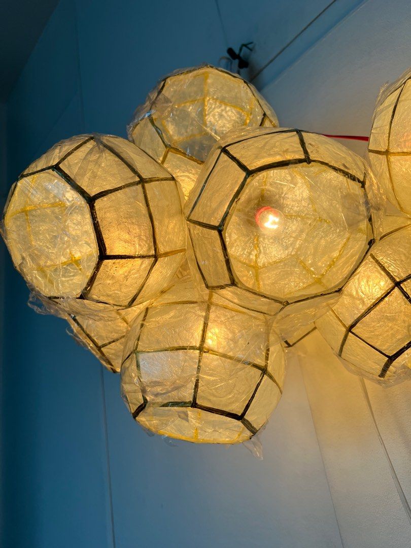 Capiz Lanterns (Category: Lighting) located in Quezon City. Submitted by Zandee (Listing ID 1403629565, Image 2). Description: 10pcs capiz balls.