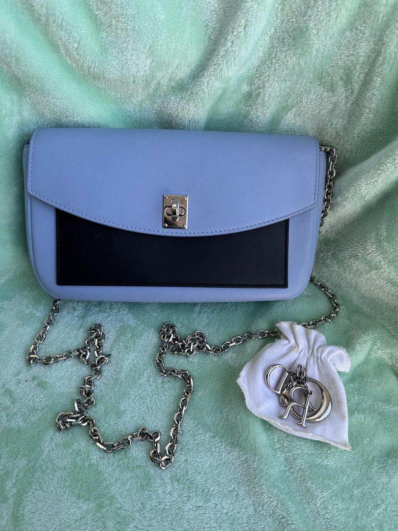 Christian Dior Lady Dior Chain Bag (Category: Luxury Bags & Wallets) located in Cabanatuan. Submitted by suyene88 (Listing ID 1403686829, Image 1). Description: Preloved Dior Leather Wallet on Chain.Authentic. Comes with Dust bag, Dior charm. Very good used condition with normal signs of use. .