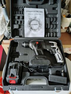 VickyHome Cordless Drill With 2 Batteries, Electric Screwdrivers, 0-400/0-1400 RPM 2 Speed Combi Drill, 45NM Torque For Home DIY Tools - View #6