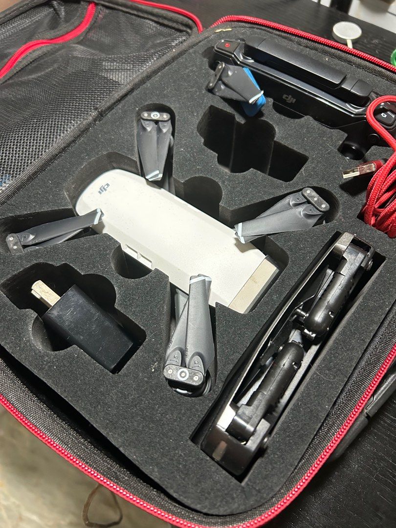 DJI Spark Drone with Accessories (Category: Drones) located in Manila. Submitted by espcc (Listing ID 1403760958, Image 2). Description: DJI Spark Drone with Controller – Complete Set (Excellent Condition) Selling my DJI Spark drone with original remote (Model GL100A), charger, propellers, and carrying case. ✅ Flies perfectly and connects smoothly via WiFi ✅ Camera works great (12MP, 1080p video) ✅ Compact and easy to travel with ✅ Batteries stil