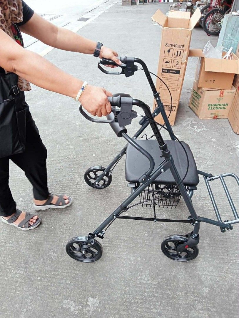 gray color rollator adult (Category: Medical Supplies & Tools) located in Manila. Submitted by joy63057743416 (Listing ID 1403805235, Image 2). Description: we accept bulk orders brandnew affordable onhand negotiable good quality and condition open for pick up and delivery high quality we also sell many medical supplies call me 09268225723 cod,gcash,bank transfer lifetime time free service.