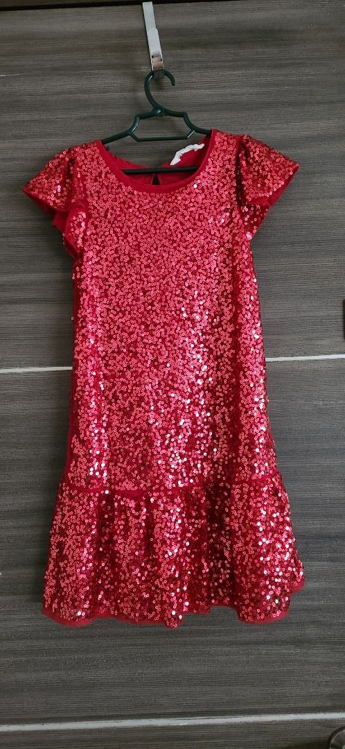 h and m red sequin dress H&amp;M + Sequined Dress