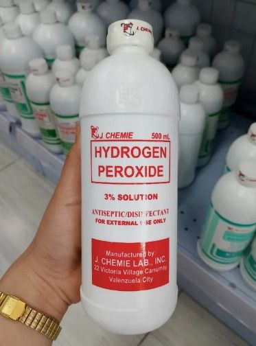 j.chemie HYDROGEN PEROXIDE 3% 500ML (Category: Medical Supplies & Tools) located in Quezon City. Submitted by andrea_dxs (Listing ID 1403621335, Image 1). Description: .