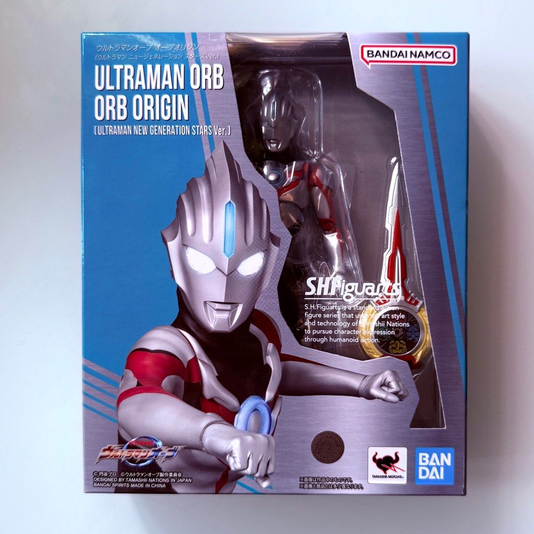 MISB Bandai Tamashii Nations s.h.figuarts Ultraman Orb Orb Origin (Ultraman New Generation Stars Ver.) s.h.figuarts Action Figure, SHFiguarts SHF Action Figure, Authentic, New, Sealed & Unopened in Mint Condition Box (Category: Toy Figures) located in Singapore. Submitted by tudor8 (Listing ID 1403780044, Image 1). Description: Authentic, New, Sealed & Unopened in Mint Condition 😊 Fixed price please, thanks 😊 First come first served basis while