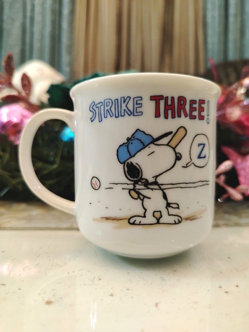 Peanuts Snoopy "Strike Three" Teacup Mug (Category: Coffee & Tea Tableware) located in San Fernando. Submitted by jpmarketplace2023 (Listing ID 1403706921, Image 3). Description: 💚 All items are authentic from Japan. 💛 MOP: GCash (❌️ GCash Protect) 🩵 MOD: LBC only (❌️ S. Checkout, COD, COP) 💙 Meet-up: Vista Mall, San Fernando, Pampanga 💜 All items are on-hand. 🧡 First to pay gets the item first. ❤️ Breakable items are packed with care and c