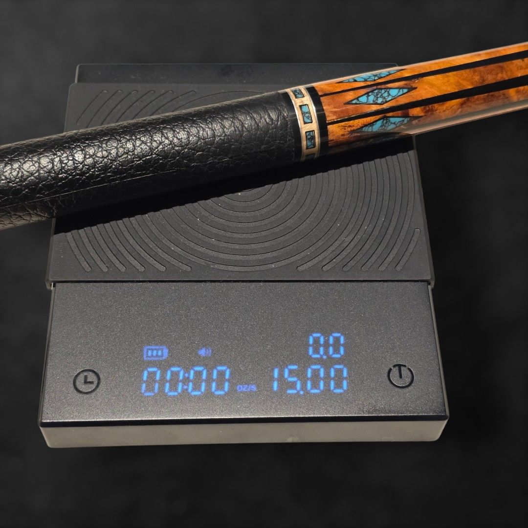 Prototype custom pool cues (Category: Billiards & Bowling) located in Singapore. Submitted by buganeal (Listing ID 1403786596, Image 9). Description: Hi guys! Up for grabs are 2 custom cues. These cues were part of our RnD process cues( materials matching) , they are full customs and are new and unplayed. They may however have very minor scratches or blemishes as they were test pieces ( artist proof). Both cues are share black stained maple forea