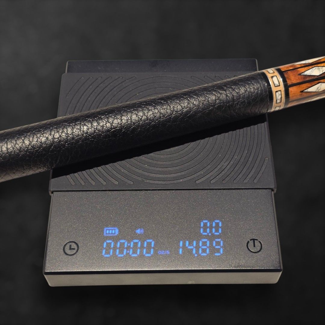 Prototype custom pool cues (Category: Billiards & Bowling) located in Singapore. Submitted by buganeal (Listing ID 1403786596, Image 7). Description: Hi guys! Up for grabs are 2 custom cues. These cues were part of our RnD process cues( materials matching) , they are full customs and are new and unplayed. They may however have very minor scratches or blemishes as they were test pieces ( artist proof). Both cues are share black stained maple forea