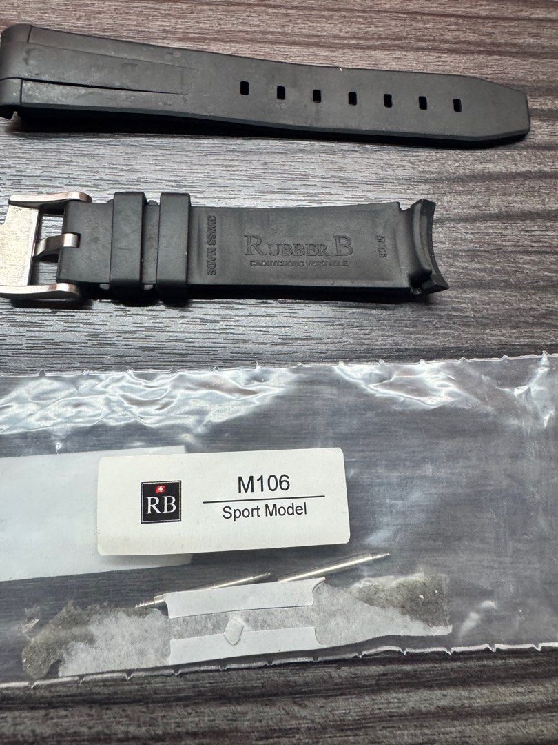 Rubber B Strap for Rolex Submariner Date/No Date pre-ceramic (Category: Luxury Watches) located in Quezon City. Submitted by crownrock2_inc (Listing ID 1403693054, Image 1). Description: Rubber B Strap for Rolex Submariner Date/No Date Pre- Ceramic. Tang buckle series. Model M106. All original. If interested, please text or call. Thank you. .