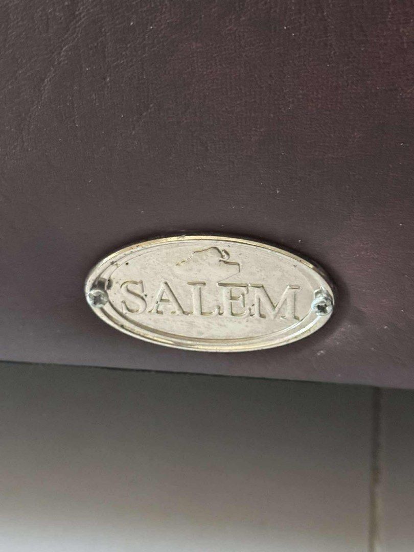 Salem Leather Sofa (Category: Sofas) located in Makati City. Submitted by cosyclub (Listing ID 1403757765, Image 3). Description: Brown Leather 3–4 Seater Salem Sofa ₱25,000 · Good Condition Comfort meets timeless style with this genuine Salem sofa in rich brown leather. Seats 3–4 people comfortably. Purchased in 2019 for ₱55,000, well-maintained and still in great shape. ✅ Premium leather upholstery ✅ Sturdy frame and comfortable cushions ✅ Clas