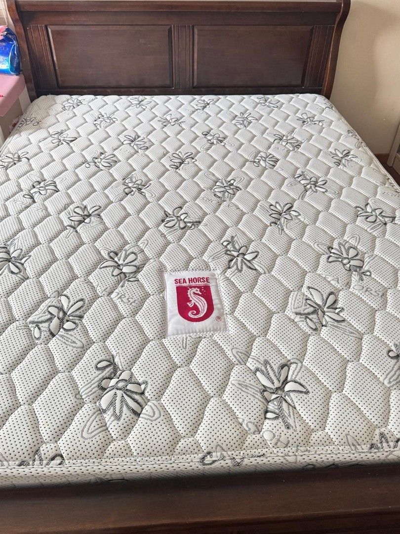 Solid wood Queen size & Scanteak King side Bed Frame, Furniture & Home ...