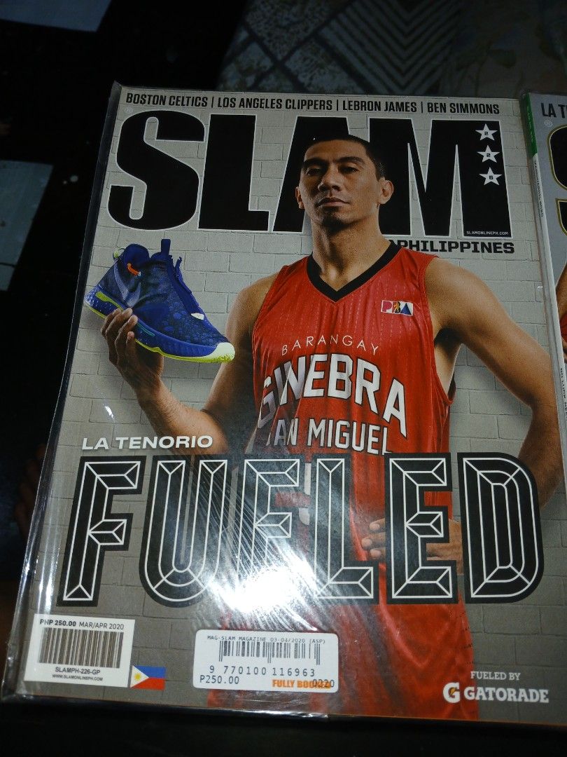 4 pcs SLAM Magazine Basketball Issues (Category: Magazines) located in Manila. Submitted by diczenestr94951 (Listing ID 1403627193, Image 1). Description: - SLAM Magazine basketball issues - Features NBA and PBA players - Includes covers with Ginebra San Miguel, Boston Celtics, and Miami Heat - Perfect for basketball fans and collectors - Each issue is sealed 5 pcs slam phillipines magazine.