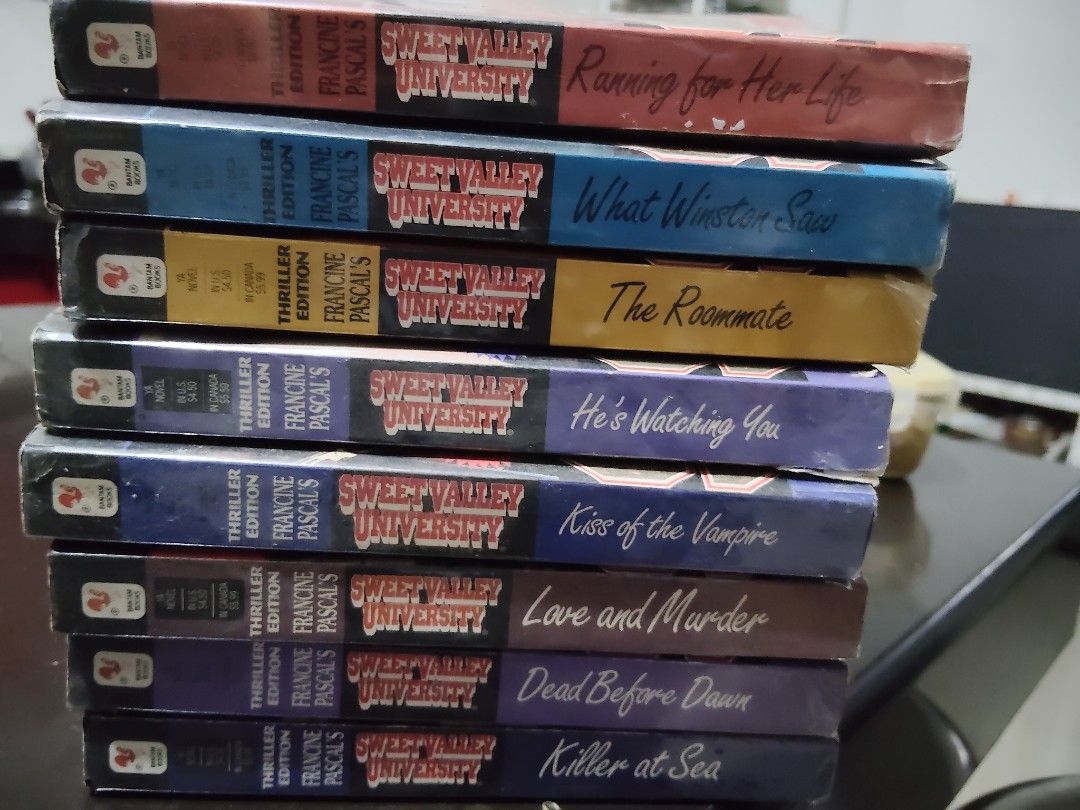 SVU Thriller Edition Books (Category: Storybooks) located in Marikina City. Submitted by geej12 (Listing ID 1403782669, Image 1). Description: Set of SVU Thriller Edition books. Titles include "The Roommate", "What Winter Saw", and "Rooms to Share". These books are based on the popular TV series. Perfect for fans of mystery and suspense. Great for reading or collecting..