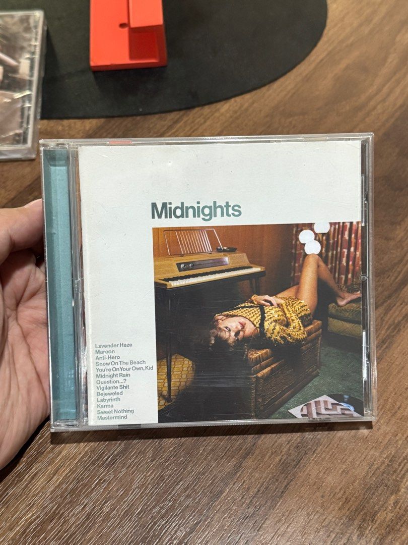 Taylor Swift Midnights & Red (Taylor’s Version) CD Album (Category: CDs & DVDs) located in Bocaue. Submitted by not_____archive (Listing ID 1403658013, Image 3). Description: Hello! FOR SALE! all are in very good condition, never been used or played RED Taylor’s Version (Sealed) - 950 Midnights Jade Green Edition (Unsealed) - 950 GET ALL WITH FREE STAND/WALL DISPLAY FOR 1800!! Purchased directly from taylor swift official store 😊.