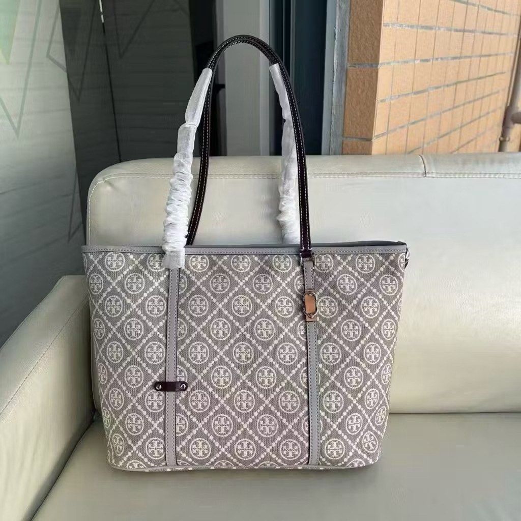 TB T Monogram Utility Small Zip Tote Bag, Women's Fashion, Bags ...